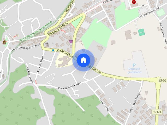 Appartamento arredato di 2 vani e wc, in parco