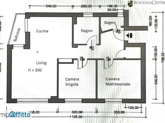 Appartamento arredato Saffi