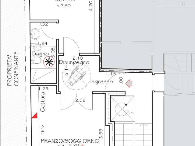 Appartamento di 44 mq a Fano