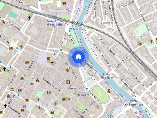 Appartamento di 50 m² con 1 locale e posto auto a