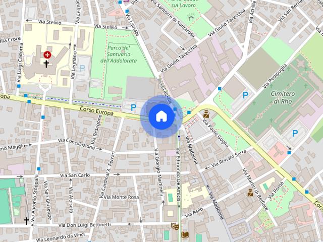 Appartamento di 50 m² con 2 locali e box auto a Rh