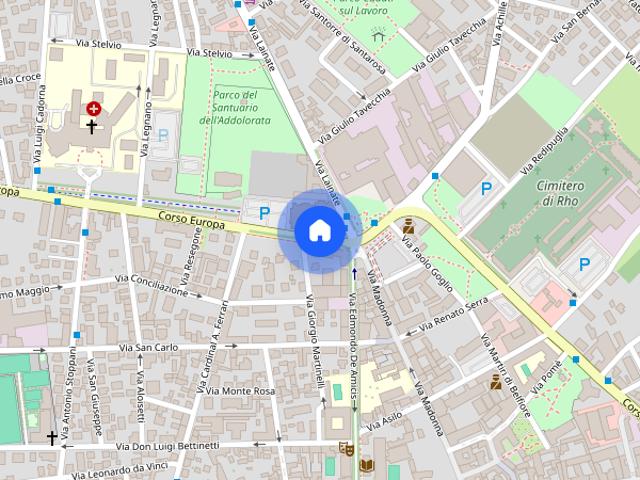 Appartamento di 55 m² con 2 locali e box auto a Rh