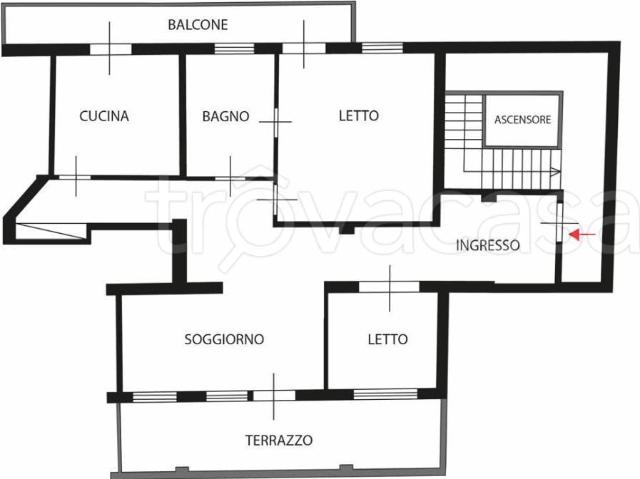 Appartamento in affitto a Messina via dei Mille, arredato, terrazzo, riscaldamento autonomo TrovaCasa