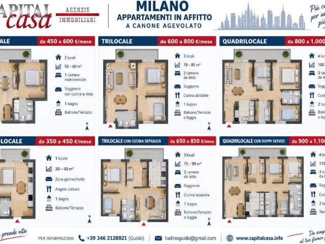 Appartamento in affitto a Milano MI
