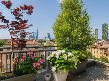 Appartamento in affitto a Milano piazza Velasca, terrazzo, parzialmente arredato, caminetto TrovaCasa