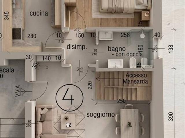 Appartamento in affitto a Chivasso castelrosso, non arredato/vuoto, box, riscaldamento autonomo TrovaCasa