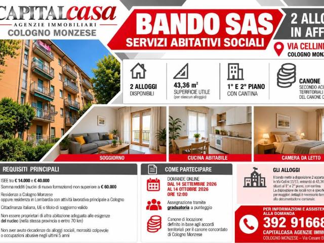 Appartamento in affitto a Cologno Monzese MI