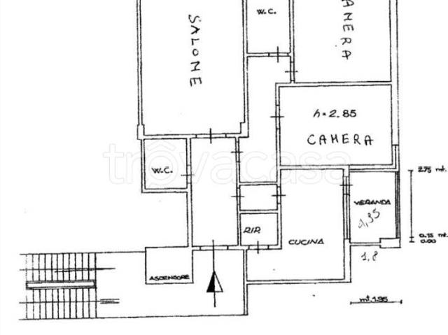 Appartamento in affitto a Livorno via Calzabigi, non arredato/vuoto, ristrutturato, zona residenziale TrovaCasa