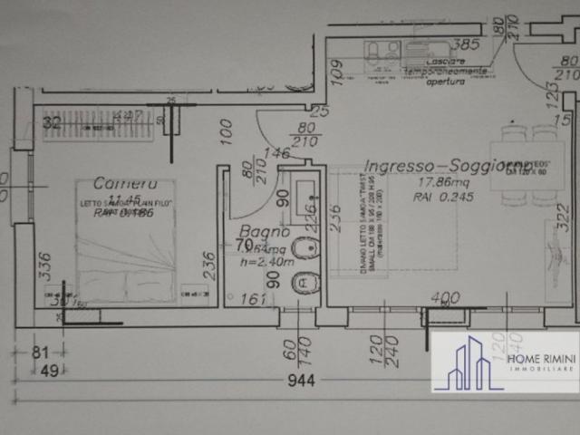 Appartamento in affitto a Rimini marina centro, posto auto, box, nuova costruzione TrovaCasa