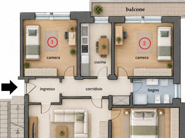Appartamento in affitto a Roma RM