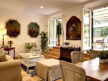 Appartamento in affitto a Roma via Piacenza, giardino privato, terrazzo, parzialmente arredato TrovaCasa