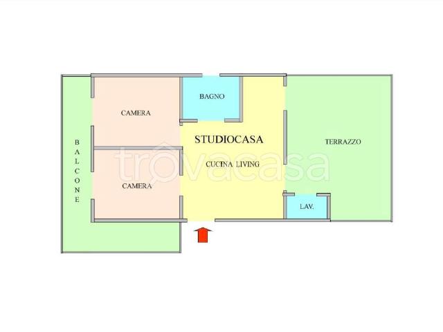 Appartamento in affitto a San Nicola la Strada via Giulio Antonio Acquaviva, 350, arredato, terrazzo, nuova costruzione TrovaCasa
