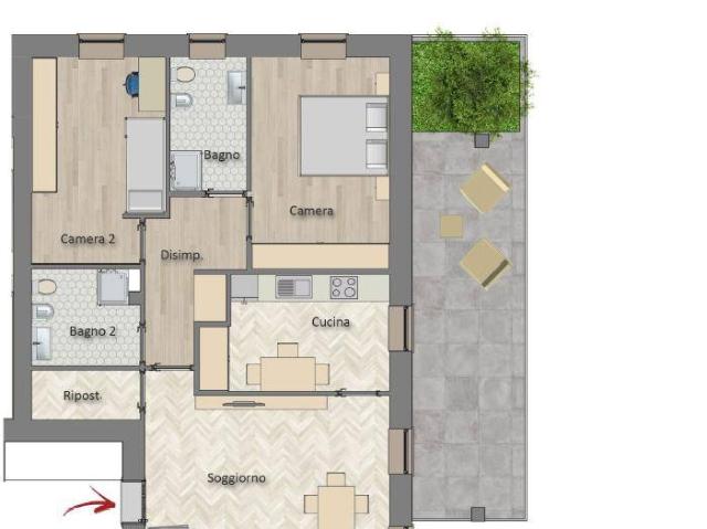 Appartamento in vendita a Melegnano MI