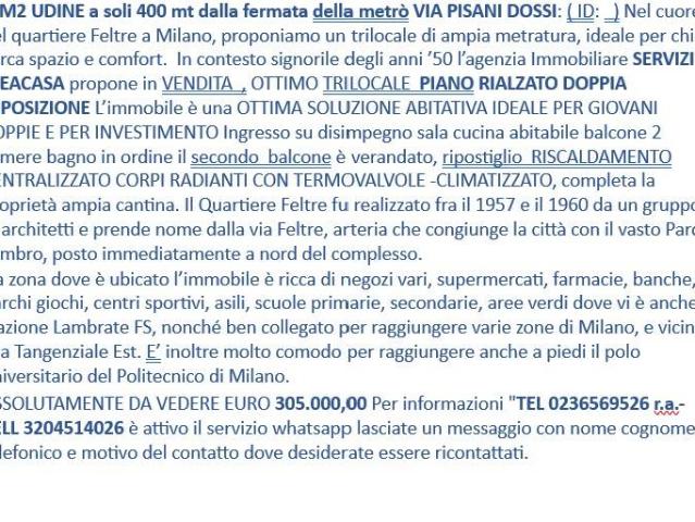 Appartamento in vendita a Milano MI