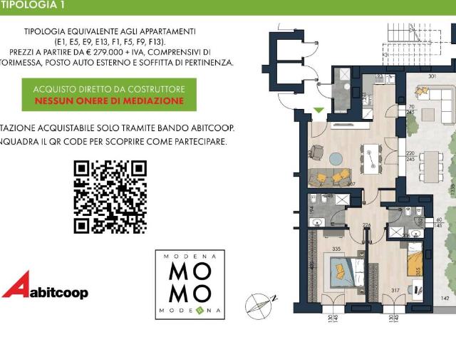 Appartamento in vendita a Modena MO