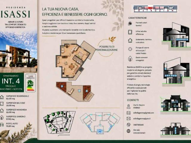 Appartamento in vendita a Monte Compatri RM