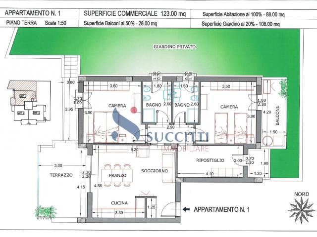Appartamento in vendita a Nereto, Certosa 80m² Nereto