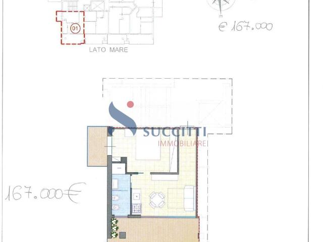 Appartamento in vendita a Alba Adriatica, Zona Mare 40m² Alba Adriatica