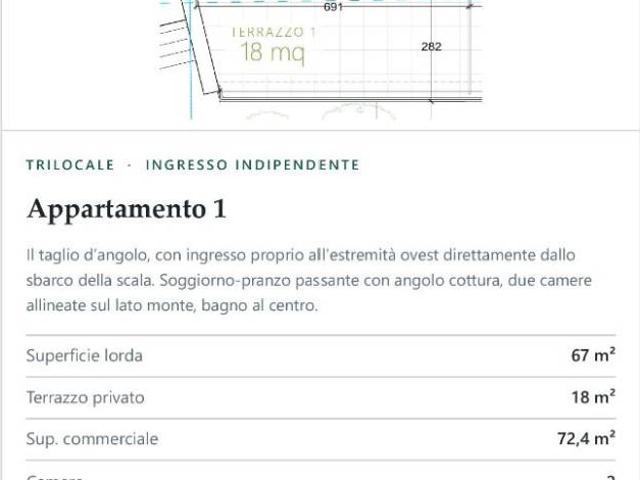 Appartamento in vendita a Bogliasco GE