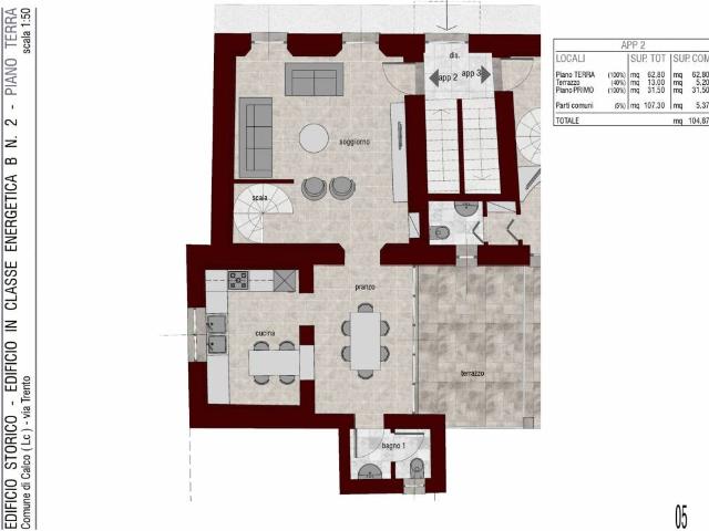 Appartamento in vendita a Calco LC