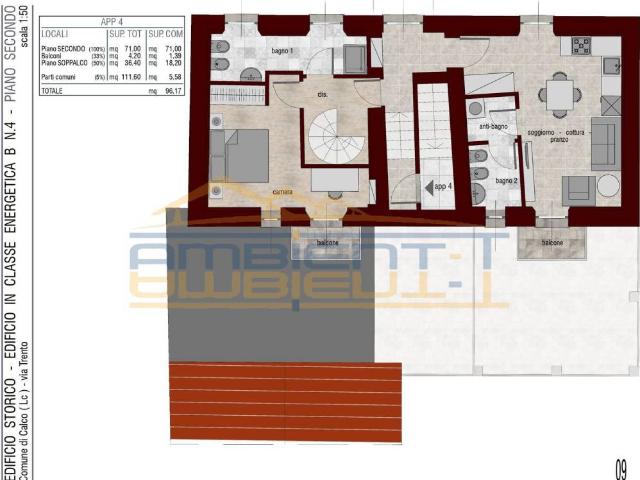 Appartamento in vendita a Calco LC