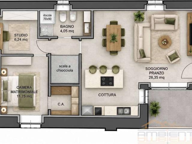 Appartamento in vendita a Calco LC