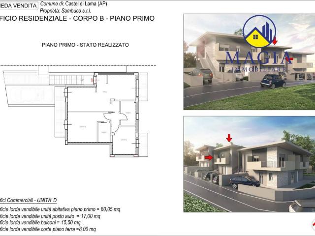 Appartamento in vendita a Castel di Lama AP