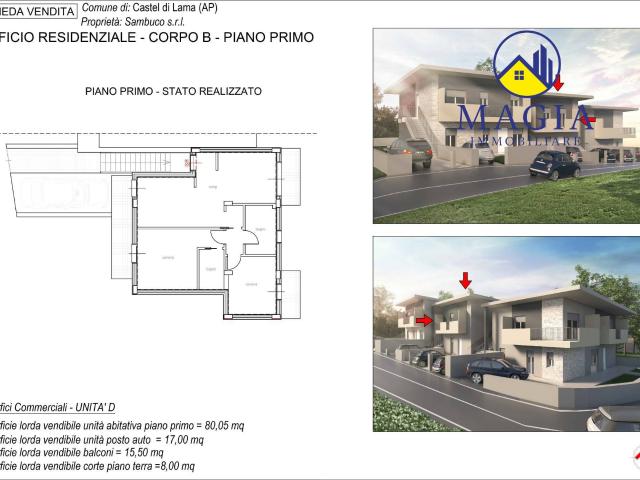 Appartamento in vendita a Castel di Lama