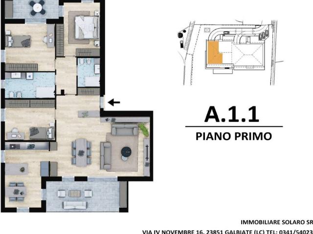 Appartamento in vendita a Galbiate LC