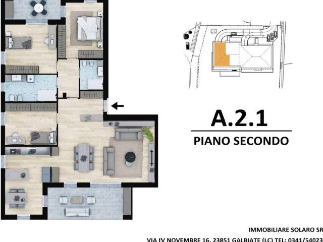 Appartamento in vendita a Galbiate LC