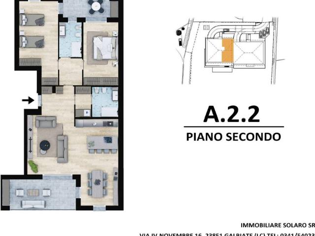 Appartamento in vendita a Galbiate LC