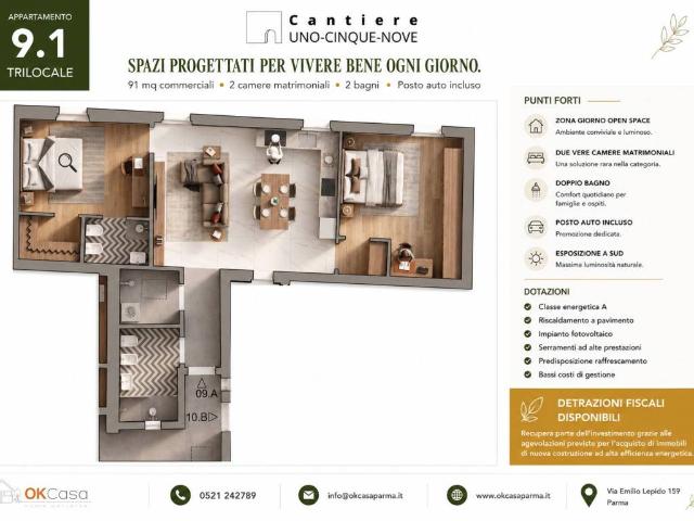 Appartamento in vendita a Parma PR
