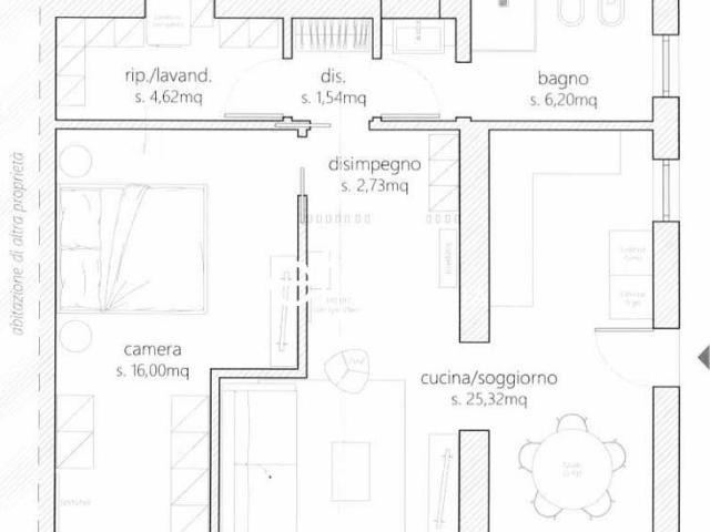 APPARTAMENTO in VENDITA a PIEVE DI SOLIGO di 3 vani