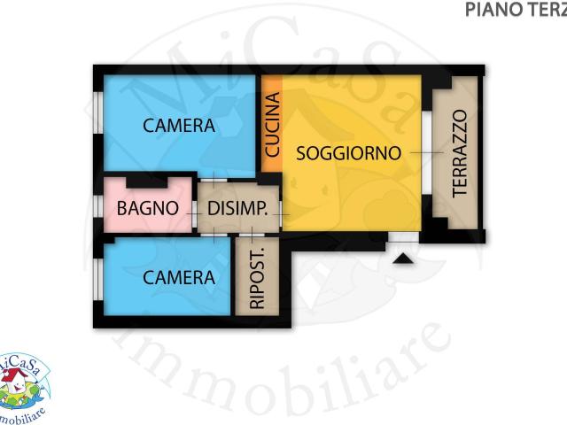 Appartamento in vendita a Pisa, 1 CALAMBRONE