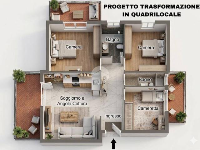 Appartamento in vendita a Roma RM