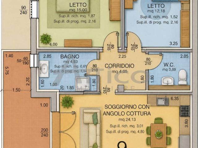 Appartamento in vendita a Rovigo RO
