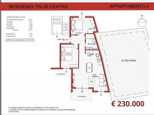 Appartamento in vendita a Telve TN