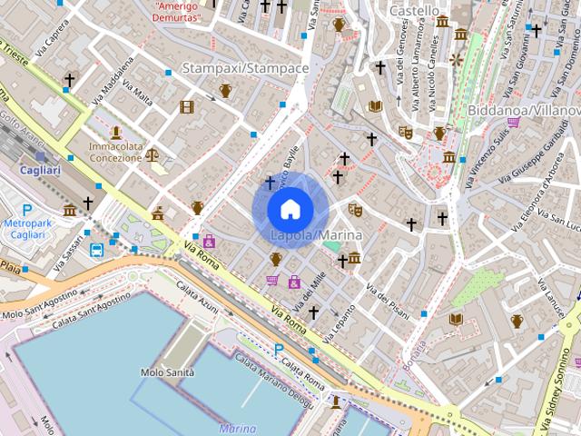 Appartamento in Via Napoli, Cagliari di 45 m² con 1 camera