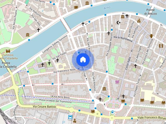 Appartamento in Via Francesco Crispi, Pisa di 50 m² con 1 camere