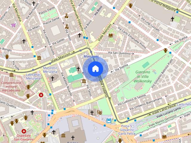Appartamento in Via Tasso con vista giardino