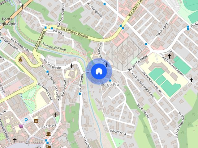 Appartamento piazza San Lucano in Borgo Prà 9, Centro, Belluno