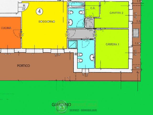 Appartamento trilocale 124mq