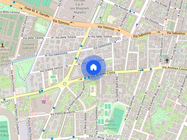 Appartamento via Andrea Costa, Costa, Bologna