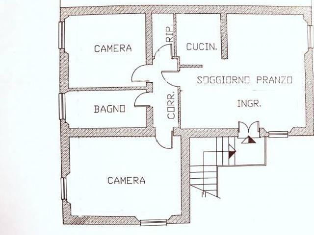 Appartamento via Giuseppe Garibaldi 10, Centro, Chiusi