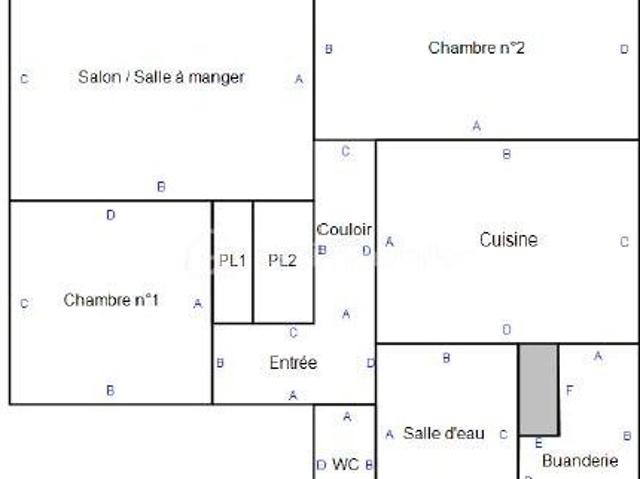 Appartement 4 pièces 56 m²