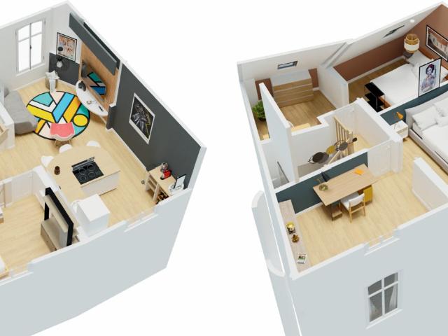 Appartement 4 pièces 55 m²
