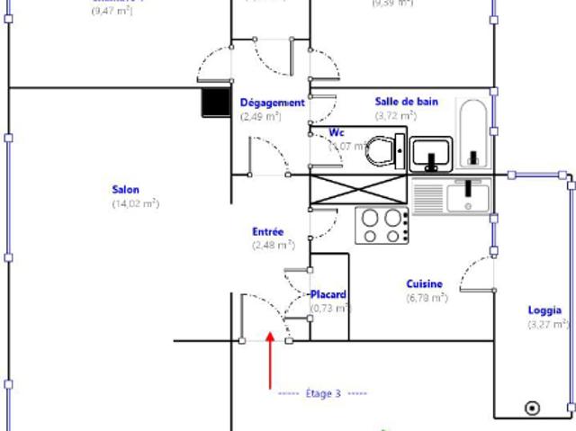 Appartement 4 pièces, 60 m² à louer à Marseille 10 13010