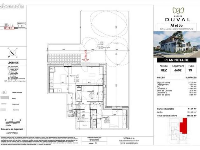 Appartement 4 pièces 67 m²