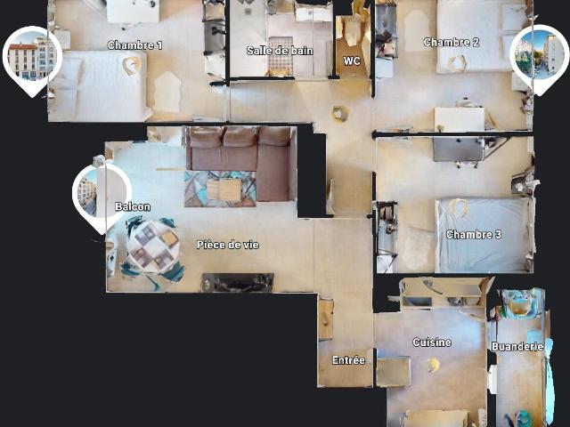 Appartement 4 pièces, 64 m² à louer à Toulon 83000