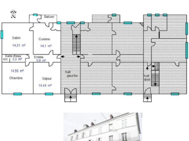 Appartement 4 pièces 68 m²